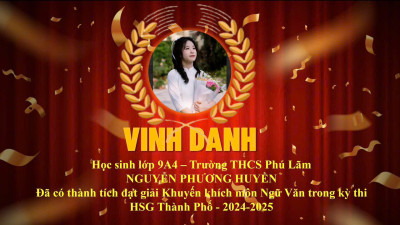 VINH DANH HỌC SINH